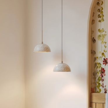 Maxlight Cuccina - lampe suspendue - Ø 15 x 150 cm - beige