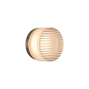 VK Lighting Glace - applique murale et plafonnier - Ø 13,5 x 8,5 cm - 5W dimmable LED inclus - transparent