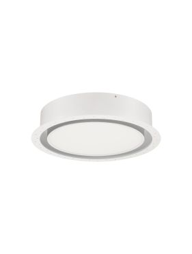 Nova Luce Perfect Profile Trimless - spot à encastrer avec télécommande (incl.) - Ø 400 mm, 475 mm encastré - 24W LED dimmable inclus - 2700K-6000K - blanc