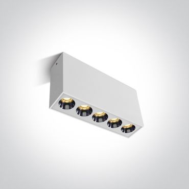 ONE Light Dark Light Ceiling Lights - plafonnier - 18,5 x 3,5 x 8,4 cm - 15W LED inclus - blanc