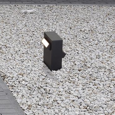 Nova Luce Zelda - lampe de jardin - 12 x 15 x 9,4 cm - 9W LED inclus - IP65 - noir sablé