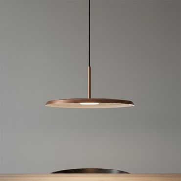 Artdelight Osorne - lampe suspendue - Ø 35 x 143,5 cm - 7W LED inclus - cuivre