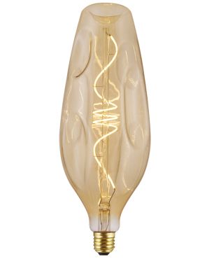 Daylight Italia Ampoule LED Bumped Bottle - Ø 11 x 30,7 cm - E27 - 5W dimmable - 1800K - ambre