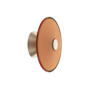 VK Lighting Sora - applique et plafonnier - Ø 20 x 9,5 cm - 8W dimmable LED inclus - orange