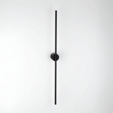 Nova Luce Aden - applique murale - 1,5 x 7,3 x 90 cm - 15W LED inclus - IP44 - noir sable