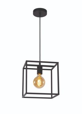 Roi Du Luminaire Achille - lampe suspendue - 25 x 25 x 155 cm - noir