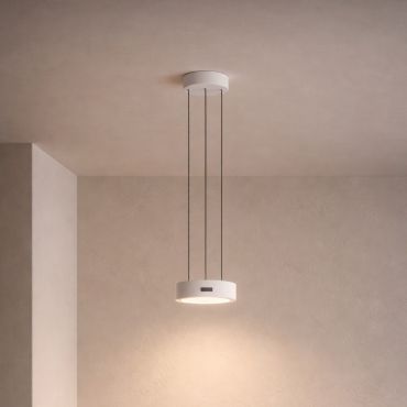 Nova Luce Afi - lampe suspendue - Ø 20 x 280 cm - 24W dimmable LED inclus - blanc