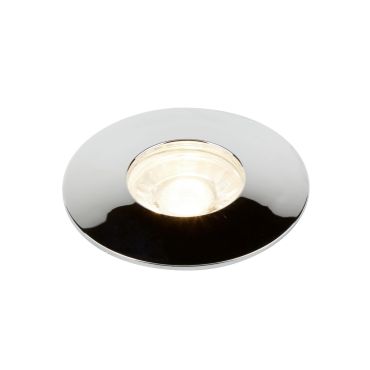Searchlight Flush - set de 3 - Ø 100 mm, Ø 68 mm encastré - 3 x 4W LED inclus - chrome