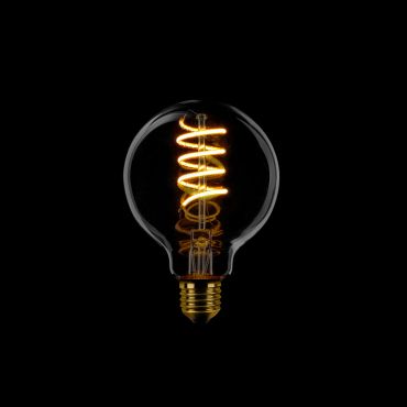 ETH Globe Spiral LED Filament - Ø 8 cm - E27 - 3 niveaux de gradation - 7W - 2200K - or