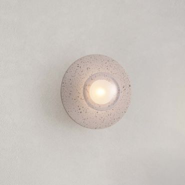 Nova Luce Vrahos - applique murale - Ø 29,5 x 20 cm - beige terrazzo