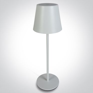 ONE Light Portable Trendy Light - lampe de table rechargeable - Ø 11 x 36 cm - 3,5W dimmable LED inclus - IP54 - blanc