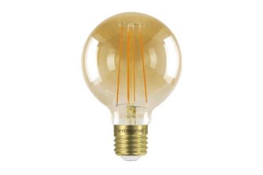 Ampoule LED intégrée - Ø 8 x 12,2 cm - 5W dimmable - 1800K - ambre