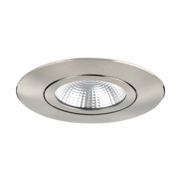 Integral LED Lux Ultra Slim - spot à encastrer - Ø 83 mm, Ø 65 mm encastrable - 6,5W LED dimmable inclus - nickel satiné