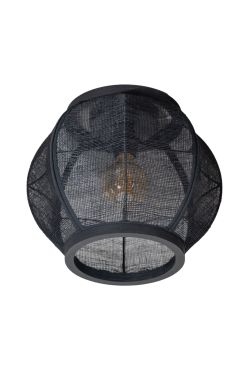 ETH Fabric – plafonnier – Ø 33 x 28,5 cm – noir