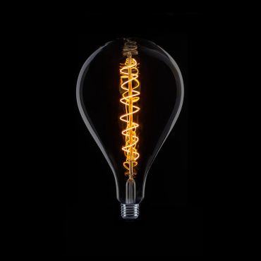 ETH Standard XXL Spiral Filament LED - 3 niveaux de gradation - E27 - 1 à 7W - 2100K - fumé