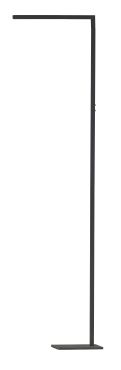 ETH Sem - lampe sur pied - 45 x 18 x 180 cm - LED dimmable 10W + 5W incl. - noir