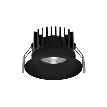 Nova Luce Blade - spot à encastrer - Ø 85 mm, Ø 80 mm à encastrer - 12W LED inclus - IP65 - noir