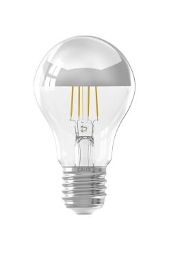 Calex Lampe diamant à filament LED - Ø 6 x 10 cm - E27 - 4W - dimmable - 2700K - transparent avec réflecteur