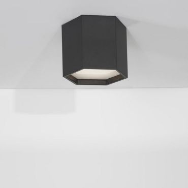 Nova Luce Samba - plafonnier - 25 x 20 cm - LED 10W inclus - noir sable
