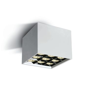 ONE Light Mirror Square Boxes - plafonnier - 12,3 x 12,3 x 8,8 cm - 30W LED inclus - blanc