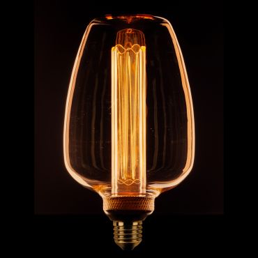 ETH Deco Filament LED 43F - E27 - 3 niveaux de gradation - 1W/2,5W/5W - 1800K - or