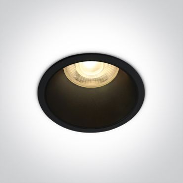 ONE Light Semi Trimless Dark Light - spot à encastrer - Ø 69 mm, Ø 64 mm à encastrer - noir