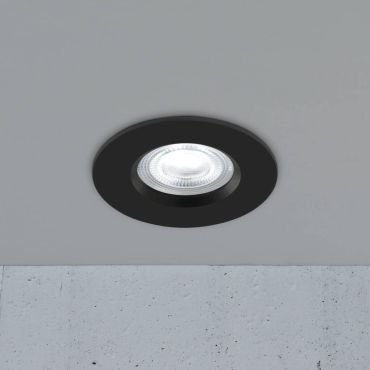 Nordlux Smart Don - spot encastré - éclairage intelligent - Ø 85 mm, Ø 72 mm encastré - 4,7W LED inclus - IP65 - noir