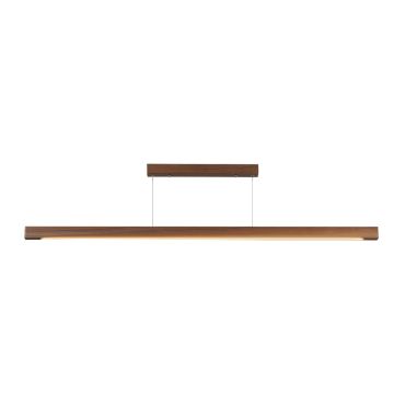 VK Lighting Woody - lampe suspendue - 180 x 4,5 x 200 cm - 27W Dali dimmable led inclus - dark wood