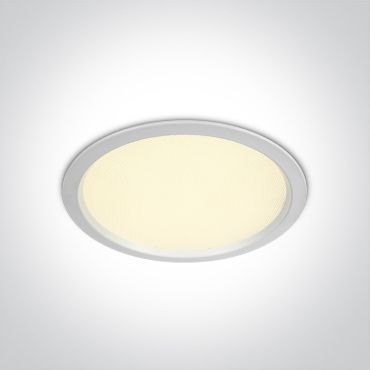 ONE Light UGR19 CCT V Range - plafonnier encastré - Ø 240 mm, Ø 210 mm taille d'encastrement - 30W LED inclus - IP44 - blanc