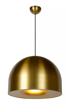 Lucide Akron - lampe suspendue - Ø 50 x 240 cm - or/laiton mat