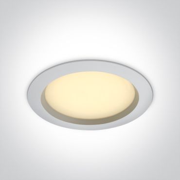 ONE Light Salle de bain Downlights - spot encastré - Ø 228 mm, Ø 210 mm encastré - 25W LED inclus - IP54 - blanc - couleur de lumière réglable