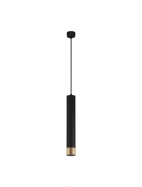 Nova Luce Picto - lampe suspendue - Ø 6 x 240 cm - noir et or