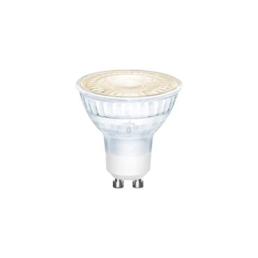 Nordlux Smart LED spotlight - éclairage intelligent - Ø 5 x 5,5 cm - GU10 - 5W - fonction de gradation et couleur de lumière réglable via l'appli - blanc/transparent.