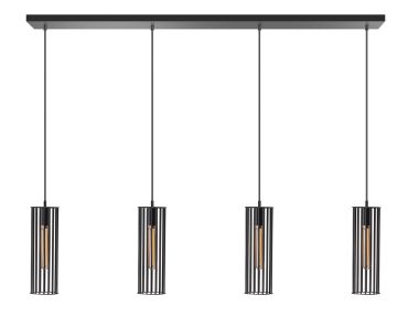 ETH Birdy - suspension - 120 x 9,6 x 200 cm - noir