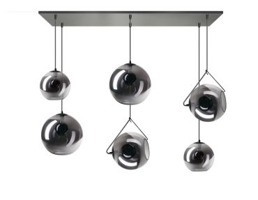 ETH Orb - suspension - 130 x 30 x  200 cm - noir