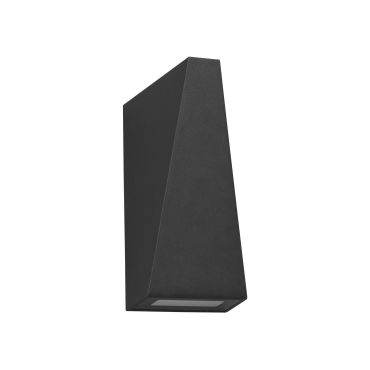 Nova Luce Miley - applique murale - 7,4 x 7,4 x 13,6 cm - 6W LED inclus - IP54 - noir sable