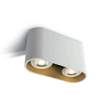 MODÈLE D’EXPOSITION - ONE Light GU10 Cylindres décoratifs - plafonnier - 16 x 6 x 9,4 cm - blanc