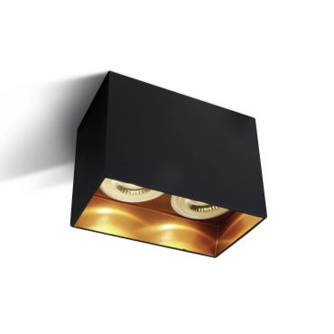 ONE Light GU10 Dark Light - plafonnier - 12 x 6 x 9,5 cm - noir