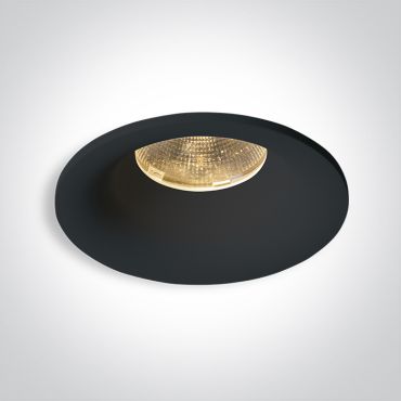 ONE Light Spot encastré fixe LED - spot encastré - Ø 86 mm, Ø 75 mm encastré - 12W LED dimmable inclus - IP65 - noir