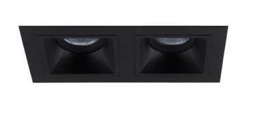 Maxlight Hit - spot encastrable 2L - 215 x 115 mm, 195 x 95 mm encastrable - noir