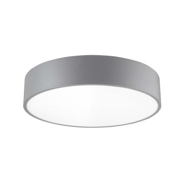 Nova Luce Roda - plafonnier - Ø 40 x 10 cm - 30W LED inclus - gris - couleur de lumière blanc chaud