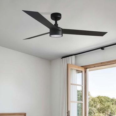 Faro Cruiser L - ventilateur de plafond avec lumière - Ø 132 cm - noir mat