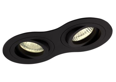 Maxlight Signal II - spot encastré - 170 x 90 mm, Ø 2 x 75 mm encastré - noir