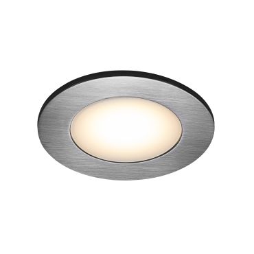 Nordlux Leonis - set de 3 - Ø 85 mm, Ø 68 mm encastrable - 4,5W LED inclus - IP65 - nickel