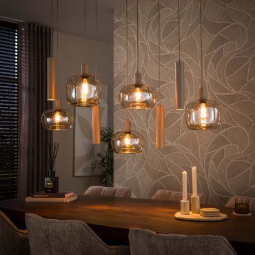 Vico Serene - lampe suspendue - 130 x 37 x 130 cm - beige