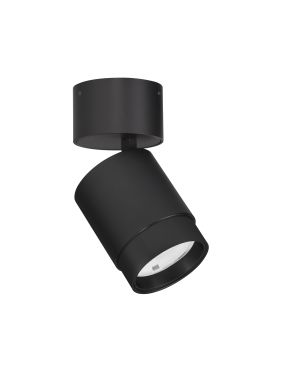 Nova Luce Spectre - spot en saillie - Ø 6,5 x 14,4 cm - 15W LED inclus - faisceau réglable - noir