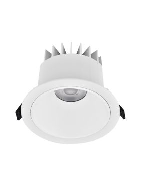 Nova Luce Brady - spot encastré - Ø 14 x 9 cm - Ø 130 mm encastré - 20W LED inclus - IP67- blanc