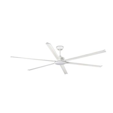 Faro Rotterdam 25 XXL - ventilateur de plafond avec lumière et télécommande - Ø 250 cm - 32W LED inclus - blanc mat