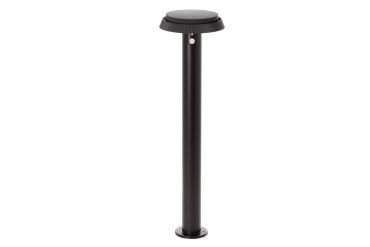 Integral LED True - borne de jardin solaire avec détecteur de mouvement - Ø 20 x 70 cm - LED 6W inclus - couleur de lumière réglable - IP65 - noir