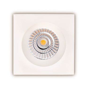 Maxlight Technical Spot H0064 - spot encastré 1L - 90 x 90 mm, Ø 76 mm taille d'encastrement - 7,5W LED inclus - blanc